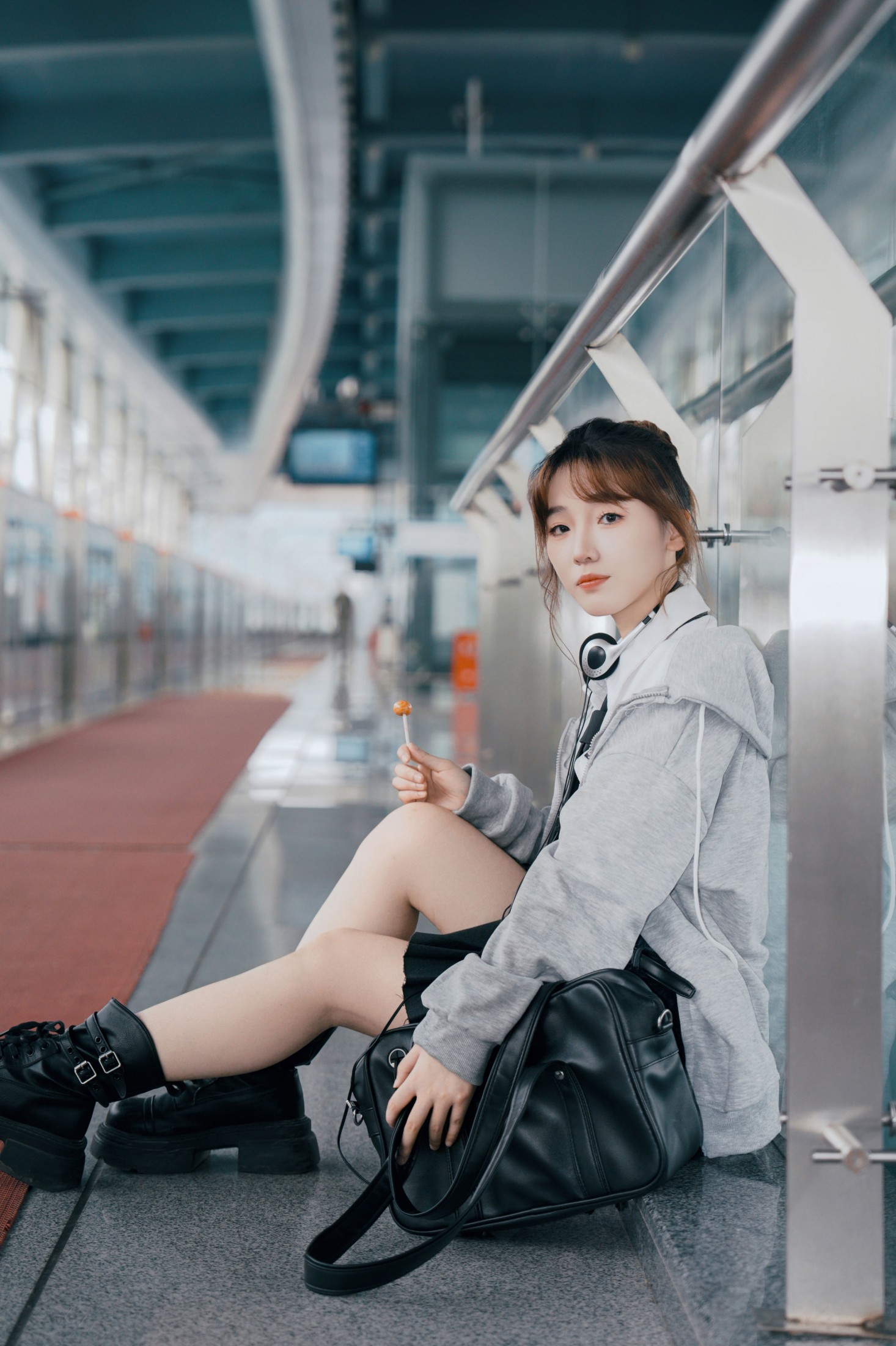 图片[2]-柚子皮 – 《日系地铁站-“听见风，是青春留下的脚步声”》[19P]-蜜私库