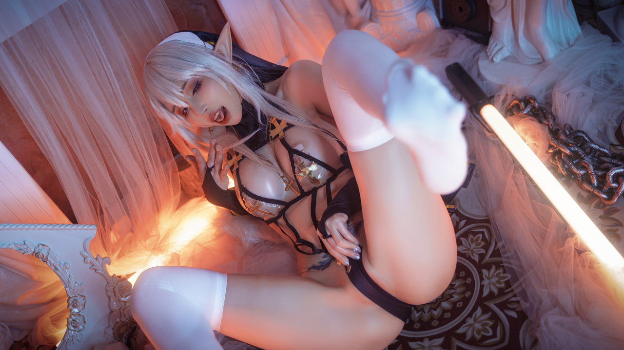 鹿八岁baby – 堕落修女 [61P]-蜜私库