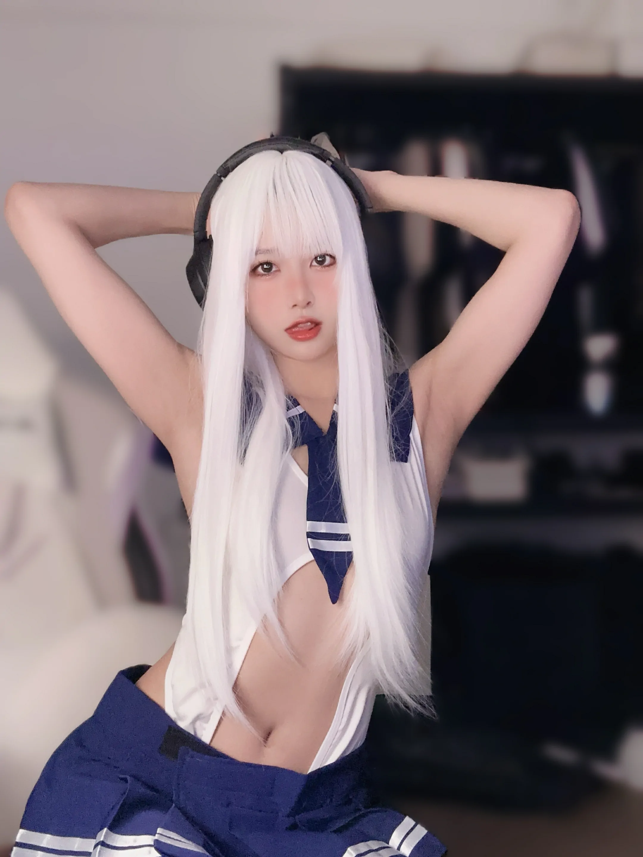 图片[2]-布丁大法 – 白毛女友 [27P]-蜜私库