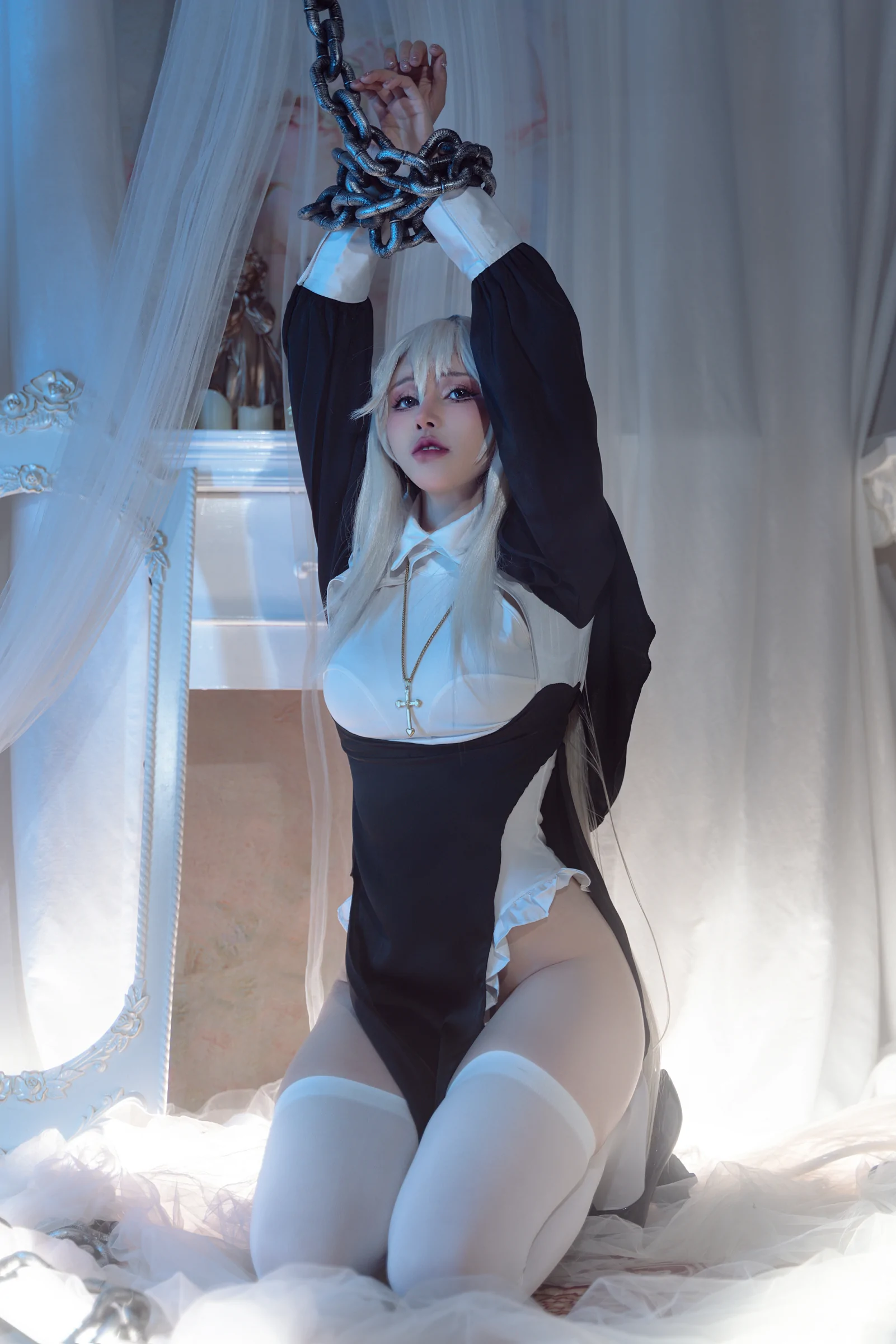 鹿八岁baby – 堕落修女 [61P]-蜜私库