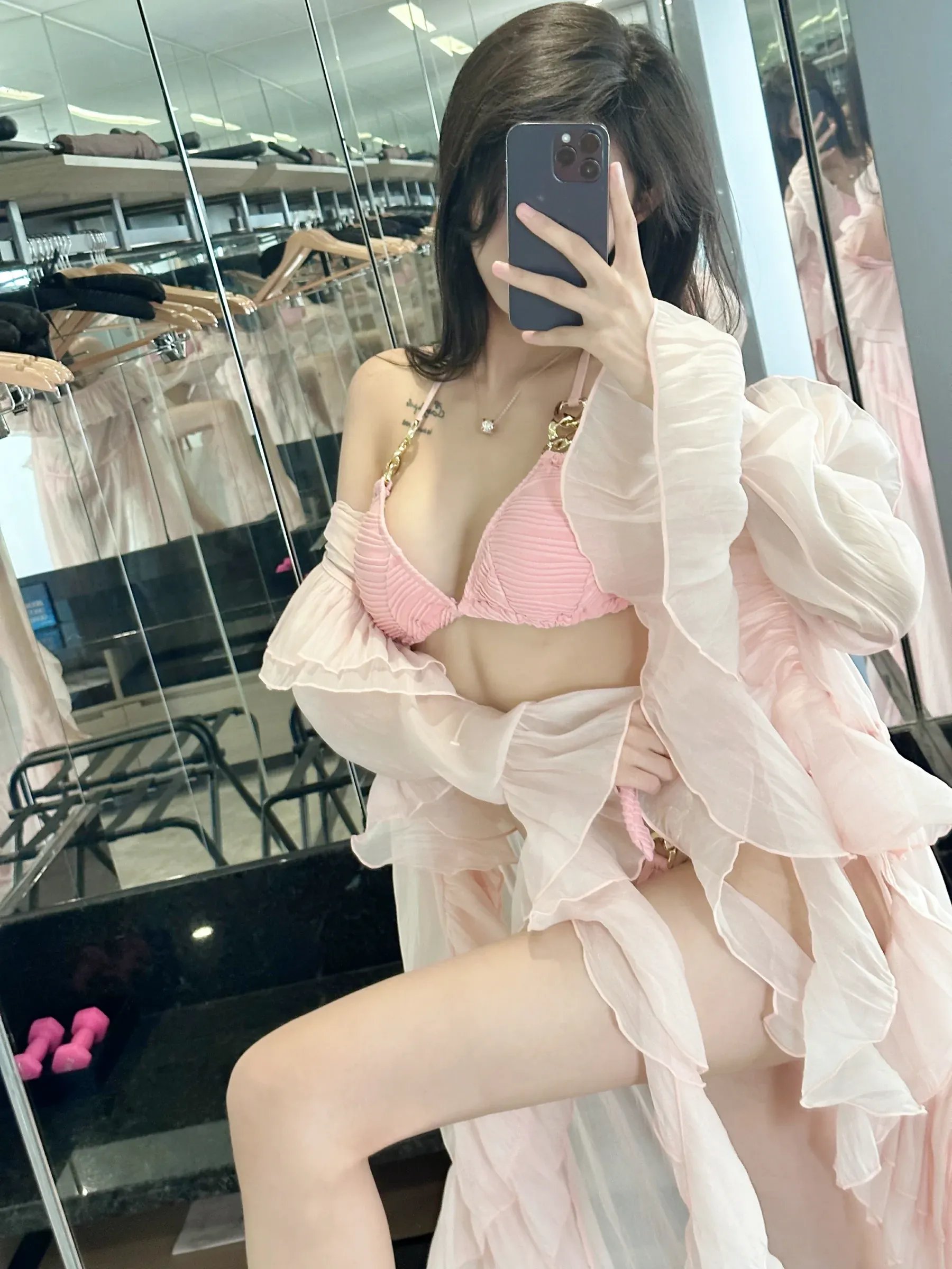 葛征GEZHENG – 粉色长裙 [27P]-蜜私库