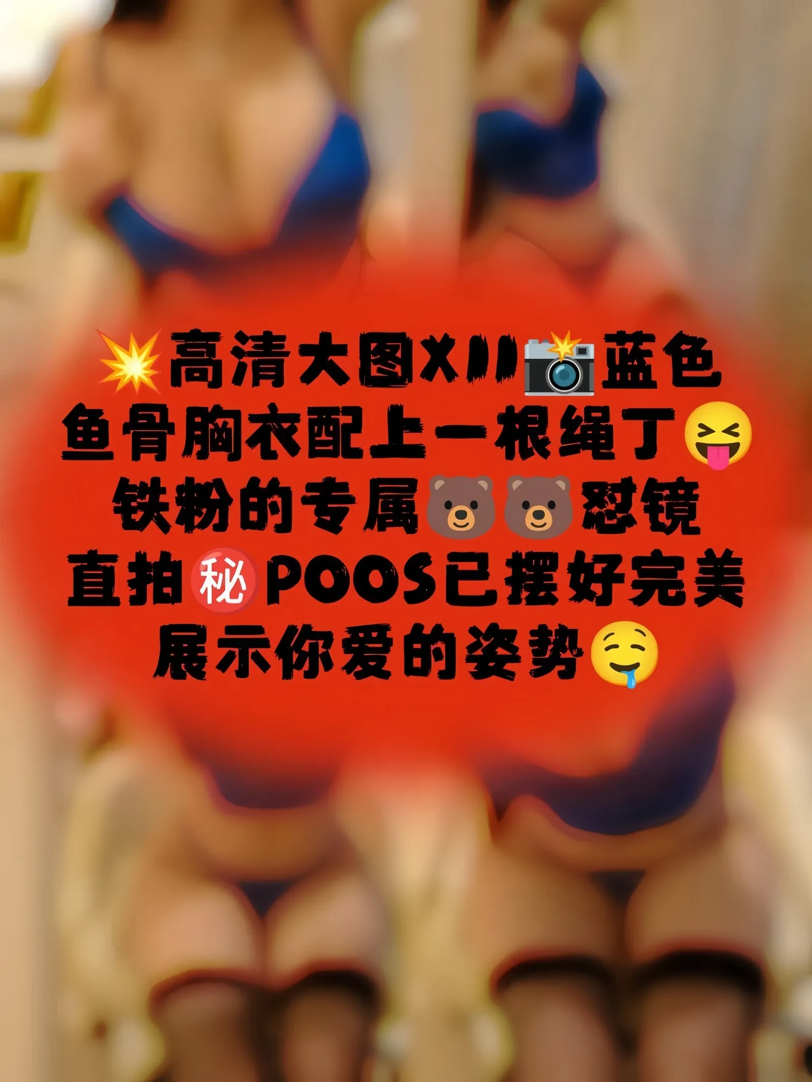 玫玫mm – 蓝色鱼骨胸衣 [11P]-蜜私库